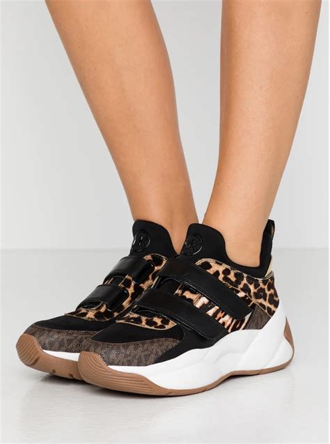 michael michael kors keeley animal-print calf hair and logo trainer|MICHAEL Michael Kors Keeley Trainer Calf Hair Sneakers.